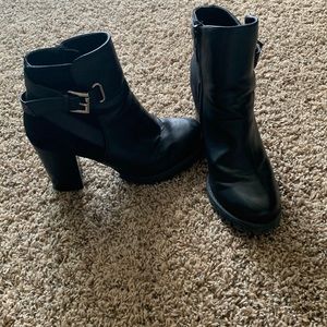 JustFab Black Booties